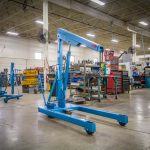 Hydraulic Floor Crane – Industrial Shop Use