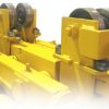 Articulating Trolley Wheels for Hoist Movement